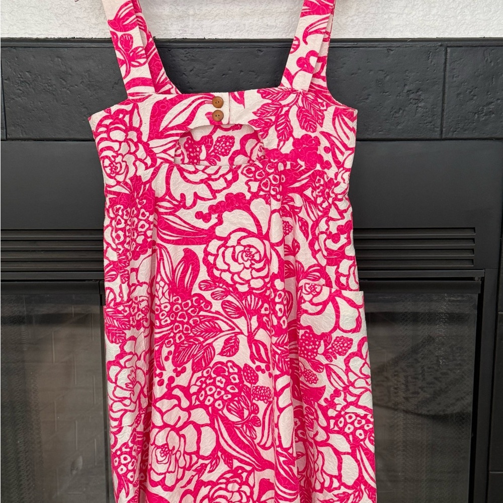 Floral Pink Midi Dress